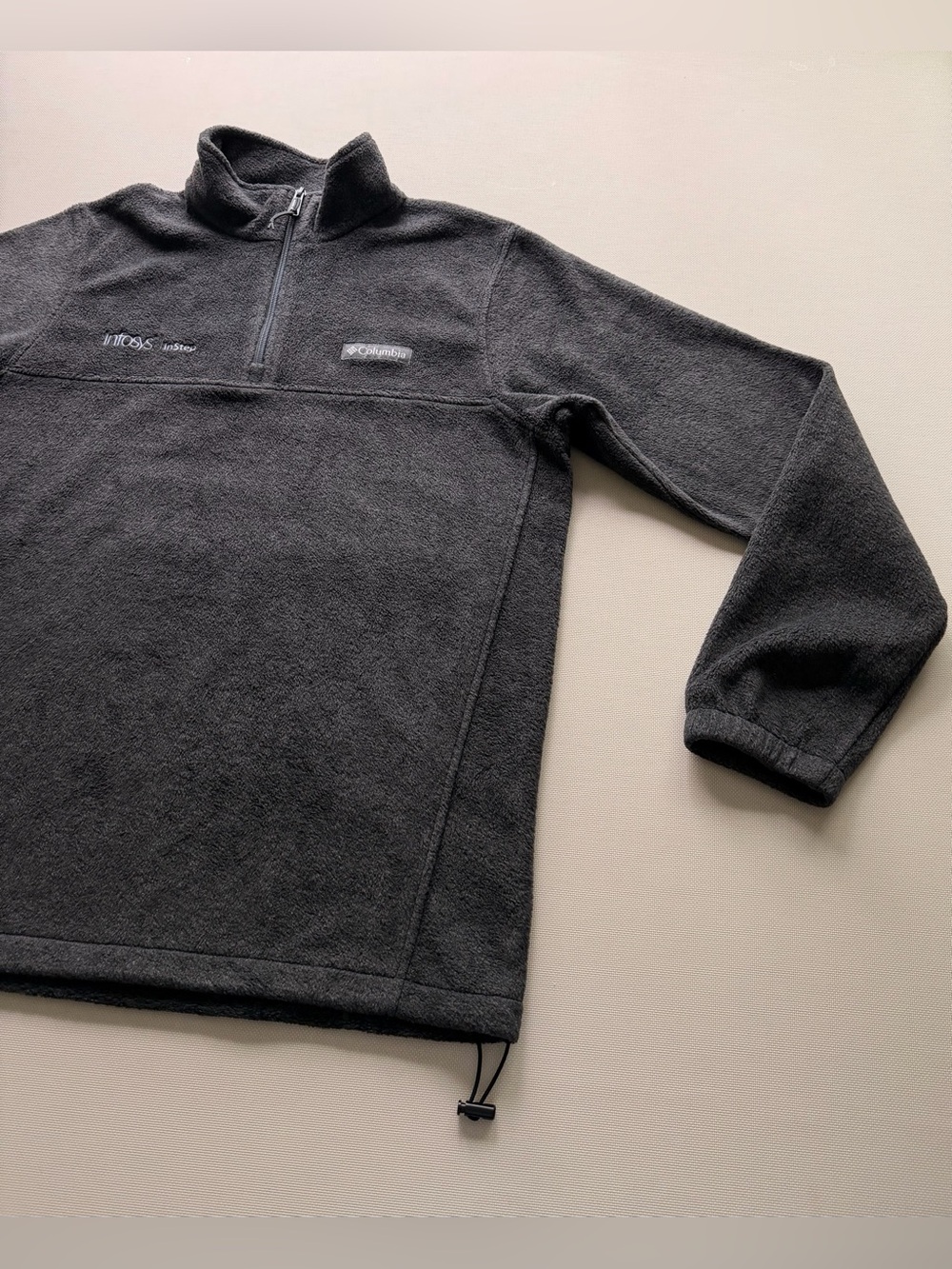 Columbia Men's Dark Gray Half-Zip Fleece Pullover